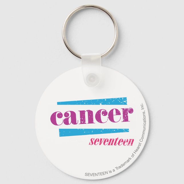 Cancer Purple Key Ring (Front)