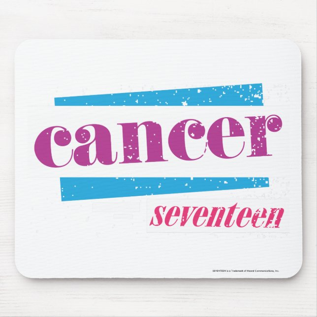 Cancer Purple Mouse Mat (Front)