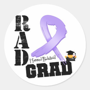 Cancer Radiation Therapy RAD Grad Classic Round Sticker