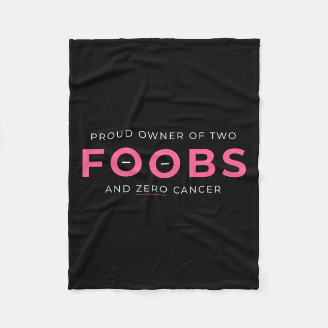 Cancer Reconstruction Mastectomy Proud Owner Of Tw Fleece Blanket (Front)
