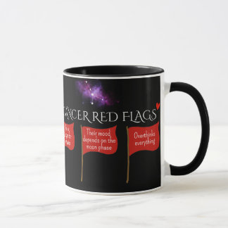 Cancer Red Flags Astrology Mug | Funny Zodiac Gift