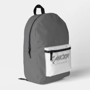 Cancer Reflection Printed Backpack