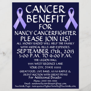 Cancer Ribbon Benefit Flyer