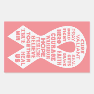 CANCER RIBBON - Encouraging Stickers