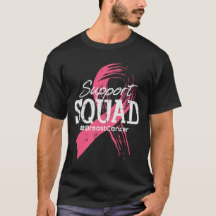 Cancer Ribbon Support Squad Awareness Men Women Ki T-Shirt