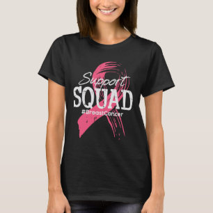Cancer Ribbon Support Squad Awareness Men Women Ki T-Shirt