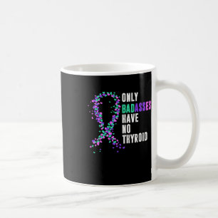 Cancer Ribbon Thyroidectomy Removal Surgery Bades  Coffee Mug