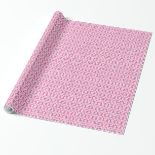 Cancer Ribbons - Find a Cure for Cancer Wrapping Paper