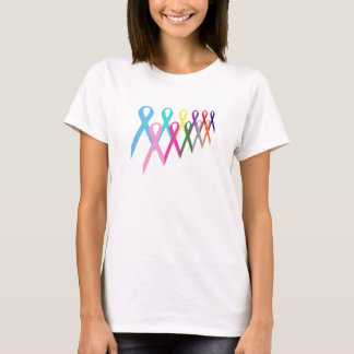 Cancer Ribbons T-Shirt by Heard_