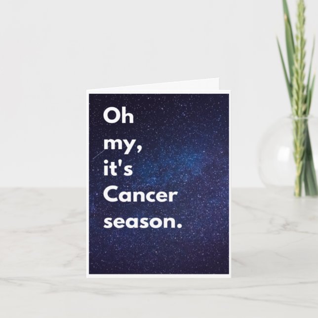 Cancer season birthday card (Front)