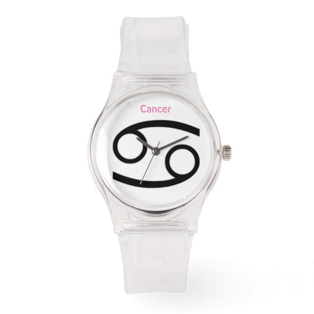 Cancer Sign of the Zodiac. Mens Watches. Watch (Front)