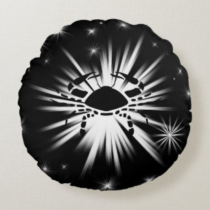 Cancer sign round cushion