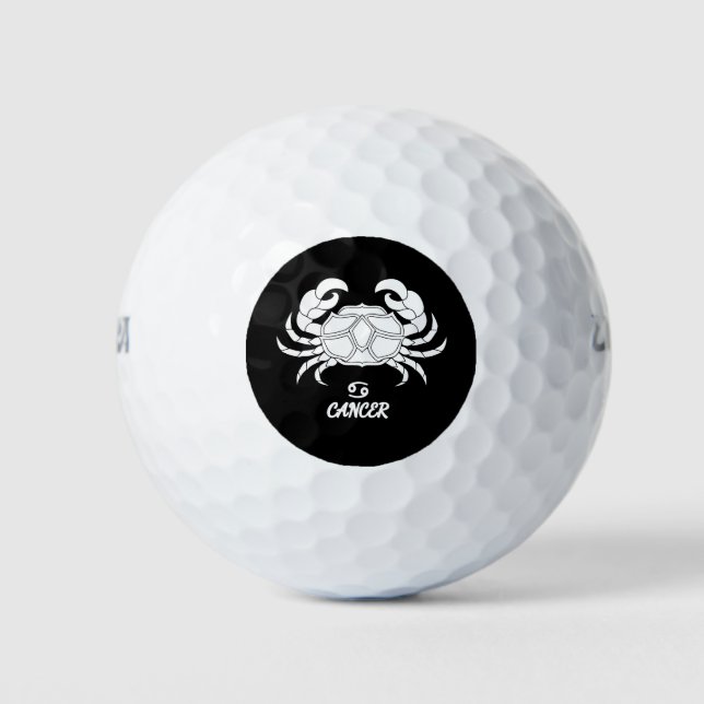 Cancer Silhouette Golf Balls (Front)