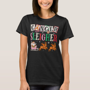 Cancer Sleigher Christmas Santa Multiple Sclerosis T-Shirt