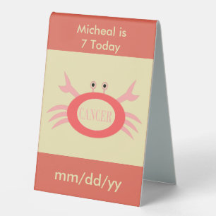 Cancer Star Sign Crab Custom