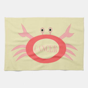 Cancer Star Sign Crab Custom Towel