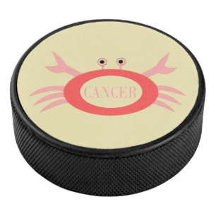 Cancer Star Sign Crab Hockey Puck