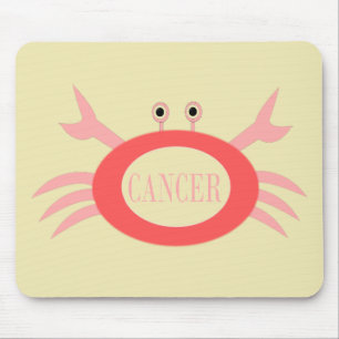 Cancer Star Sign Crab Mousepad