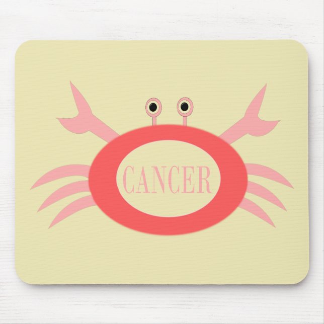 Cancer Star Sign Crab Mousepad (Front)