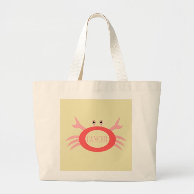 Cancer Star Sign Crab Tote Bag (Front)