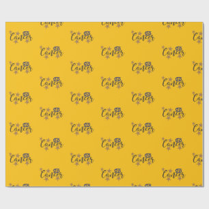 Cancer Star Sign Wrapping Paper Yellow Background