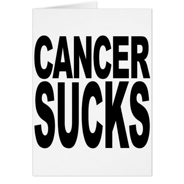 Cancer Sucks (Front)