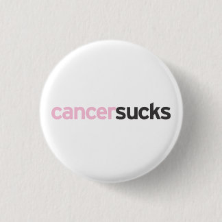 Cancer Sucks 3 Cm Round Badge