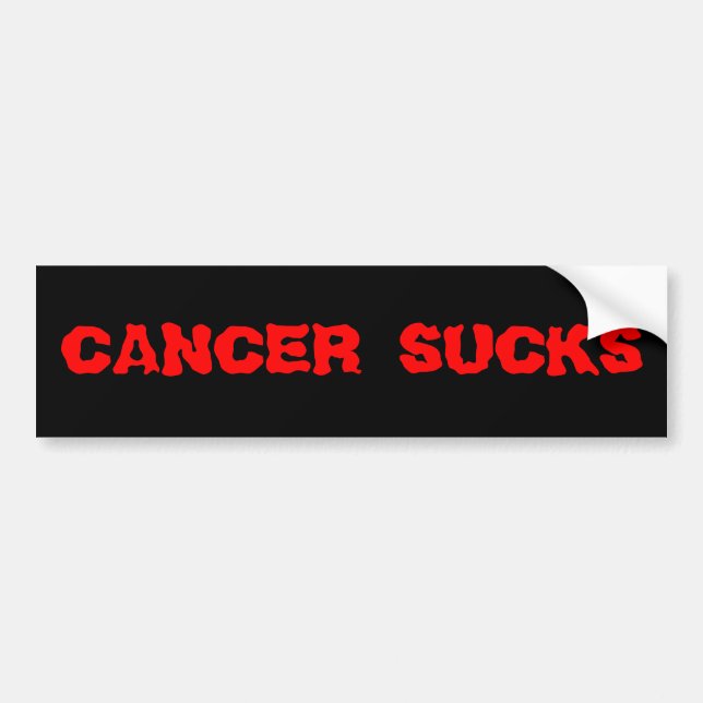 Cancer Sucks Bumper Sticker (Front)