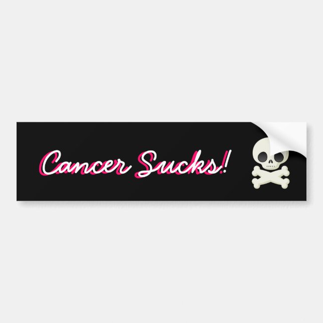 Cancer Sucks! Bumper Sticker (Front)
