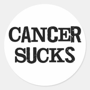Cancer Sucks Classic Round Sticker