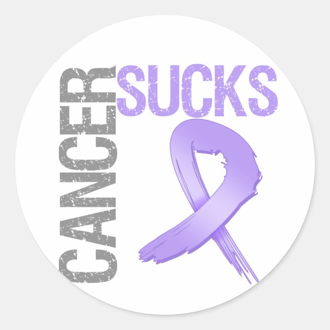 Cancer SUCKS Classic Round Sticker (Front)