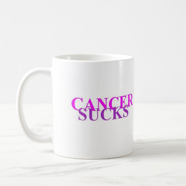 CANCER SUCKS coffee mug (Left)