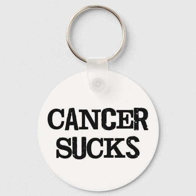 Cancer Sucks Key Ring (Front)