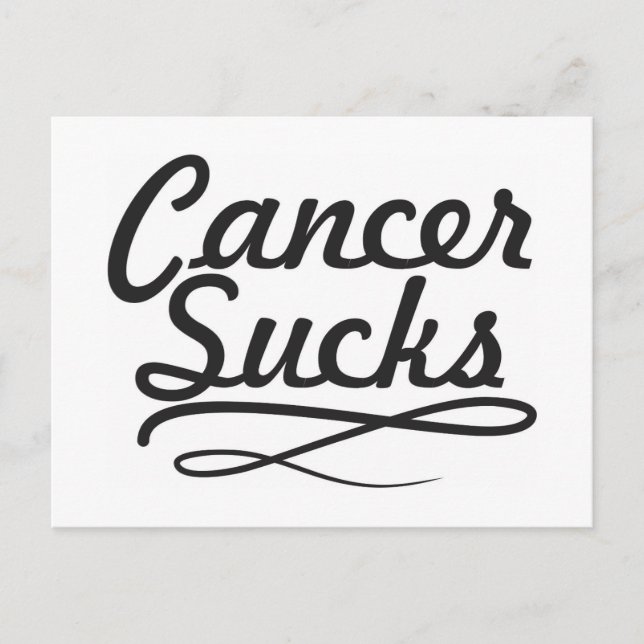 Cancer sucks postcard (Front)