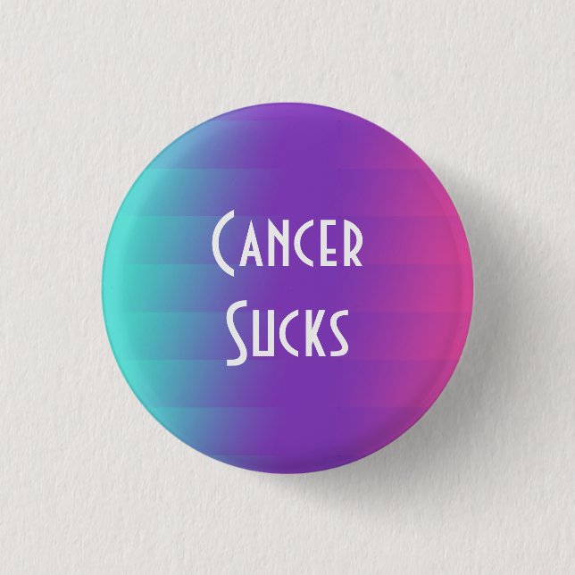 Cancer Sucks: Thyroid Cancer 3 Cm Round Badge (Front)