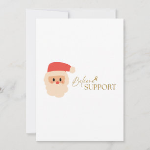cancer. support. Christmas Holiday Invitation 