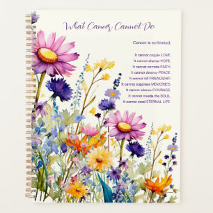 Cancer Support Inspire Wildflowers Purple Planner