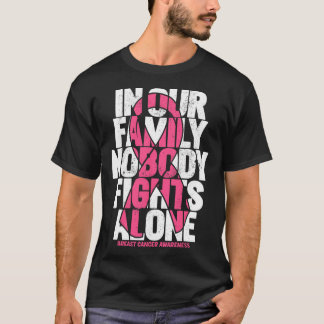 Cancer Support Pink Family Breast Cancer Awareness T-Shirt