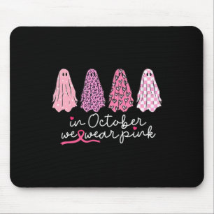 Cancer Support Squad Ghost Halloween Mouse Mat