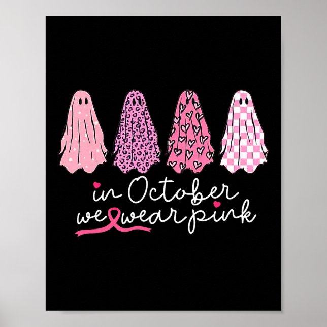 Cancer Support Squad Ghost Halloween  Poster (Front)