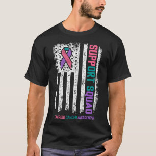 Cancer Support Squad Thyroid Cancer Awareness T-Shirt