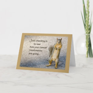 Cancer Support Thinking of You, Squirrel Card