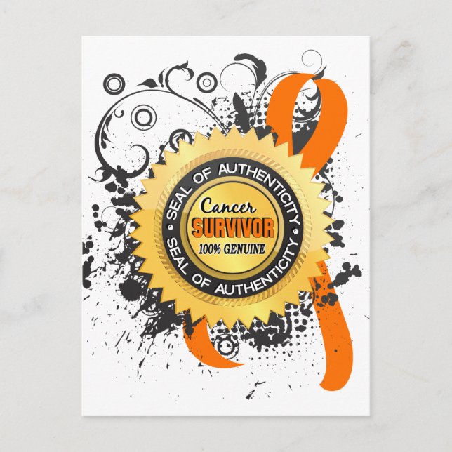Cancer Survivor 23 Kidney Cancer Postcard (Front)