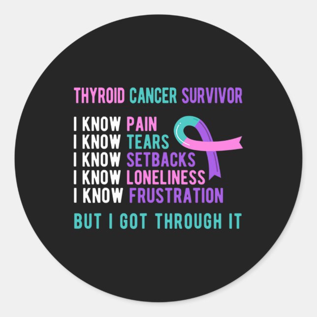 Cancer Survivor 4  Classic Round Sticker (Front)
