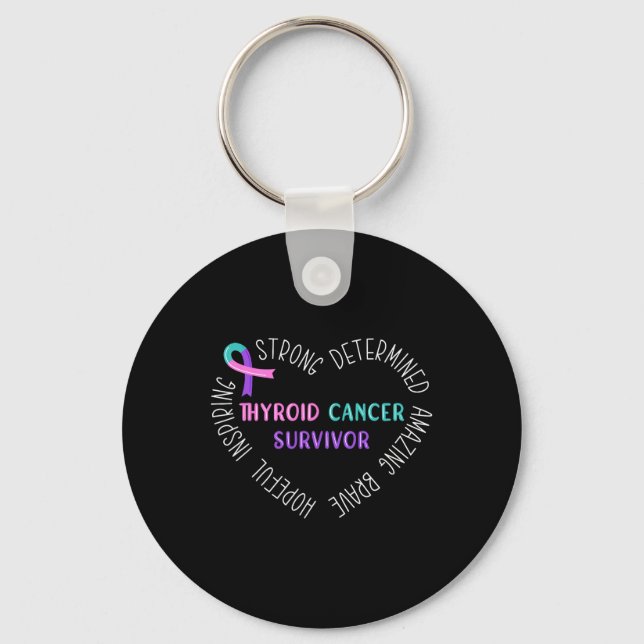 Cancer Survivor 5  Key Ring (Front)
