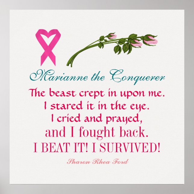 Cancer Survivor - Awareness Poem Poster - SRF (Front)