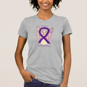 Cancer Survivor Awareness Ribbon Angel Shirt