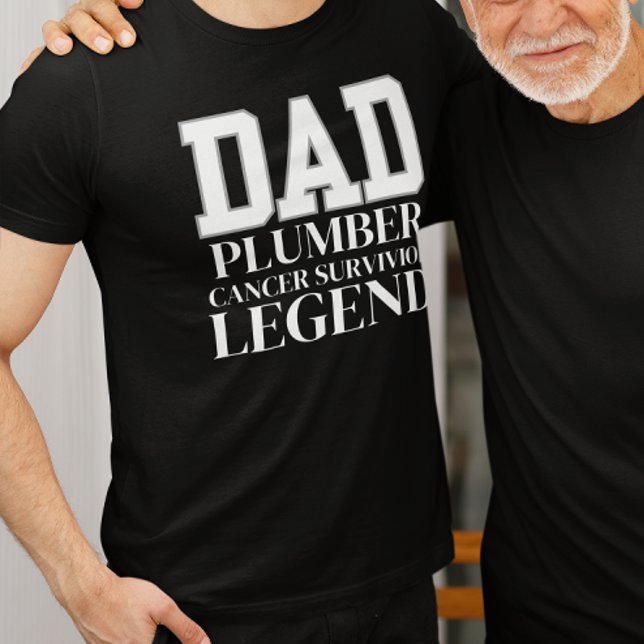 Cancer Survivor Dad, Plumber Father Gift, Survivor T-Shirt (Creator Uploaded)