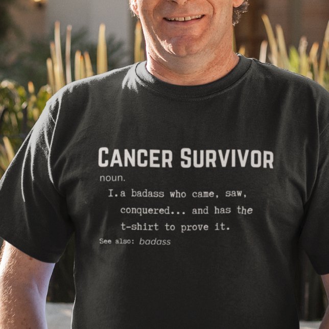 Cancer Survivor Definition, sarcastic awareness  T-Shirt (Creator Uploaded)
