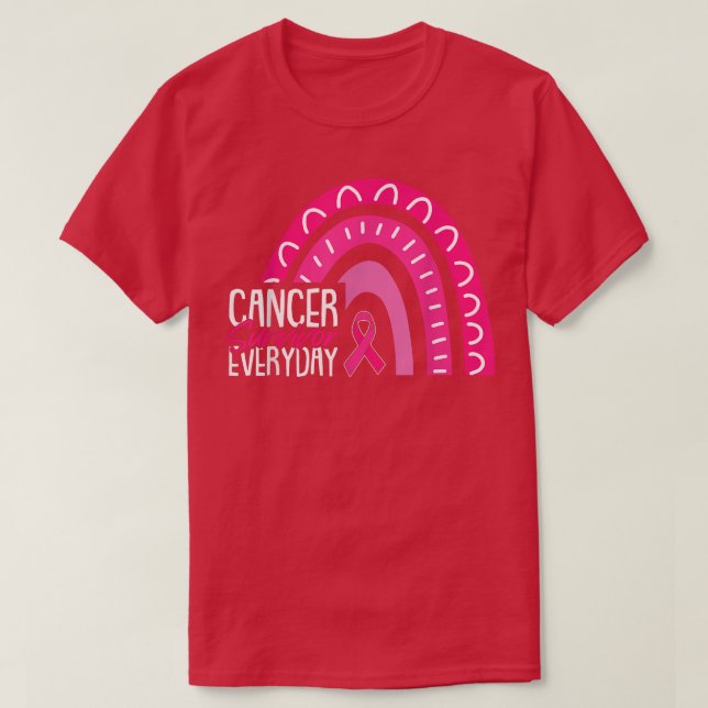 Cancer Survivor Everyday Breast Cancer Awareness P T-Shirt (Design Front)